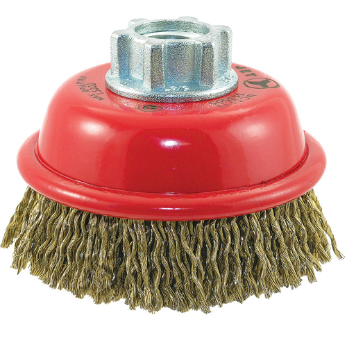 Brosse-boisseau &agrave; fils ondul&eacute;s MAXI-CRIMPED de premi&egrave;re qualit&eacute; NRZ Safety Inc.