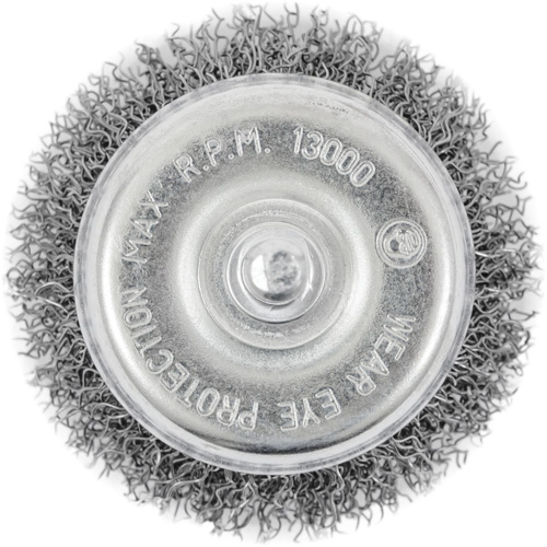 Shaft Mounted Crimped Cup Brush NRZ Safety Inc.