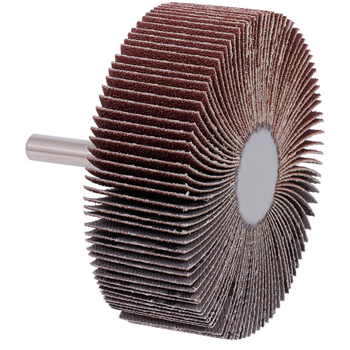 Roue &agrave; lamelles mont&eacute;e sur tige, Grain 60, 3" x 1" x 1/4" NRZ Safety Inc.