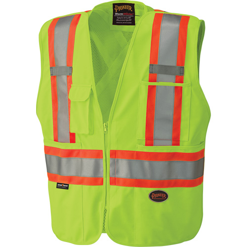 6936 Veste de s&eacute;curit&eacute; d&eacute;tachable en 5 points, Jaune lime haute visibilit&eacute;, 2T-Grand, Polyester NRZ Safety Inc.