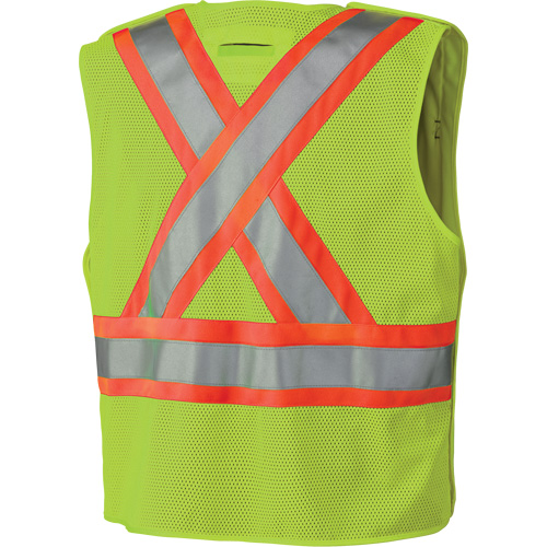 6936 Veste de s&eacute;curit&eacute; d&eacute;tachable en 5 points, Jaune lime haute visibilit&eacute;, 2T-Grand, Polyester NRZ Safety Inc.