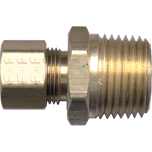 Raccord m&acirc;le de tuyau, 3/16" x 1/8" dia., Laiton NRZ Safety Inc.