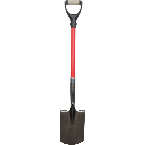 Pelles robustes, Fibre de verre, Lame Acier au carbone, Manche en Prise en D, Longueur 30-1/2" NRZ Safety Inc.