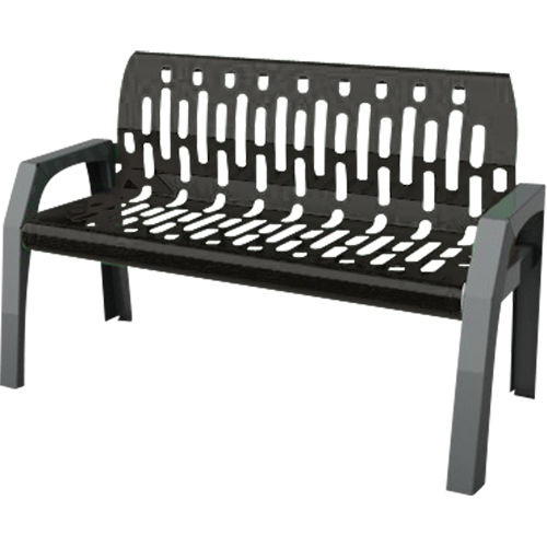 Bancs Stream, Acier, 48" lo x 25" la x 34" h, Noir NRZ Safety Inc.