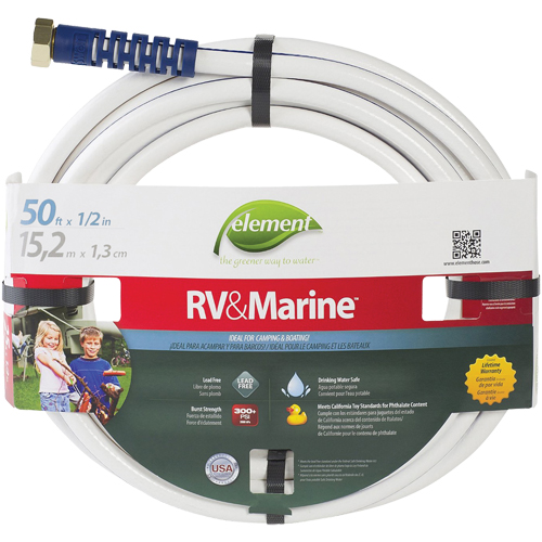 Boyaux d'arrosage pour bateaux et VR Element , PVC, 1/2" dia x 50' NRZ Safety Inc.
