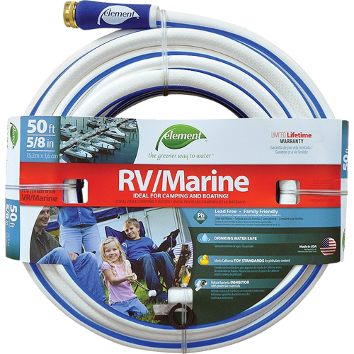 Element Marine & RV Water Hoses, PVC, 5/8" dia. x 50' NRZ Safety Inc.