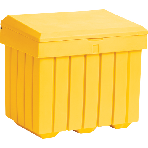 Economy Salt Sand Storage Container, 32" x 23" x 27-1/2", 10 cu. Ft., Yellow NRZ Safety Inc.