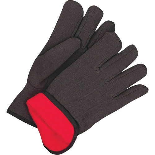 Classic Jersey Gloves, One Size, Black, Red Fleece, Slip-On NRZ Safety Inc.