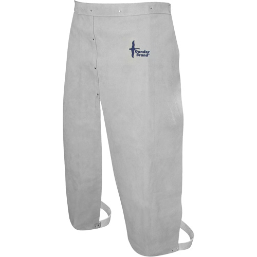 Tablier de soudage en cuir, Taille &agrave; jambes fendues, 32" lo, Gris perle NRZ Safety Inc.