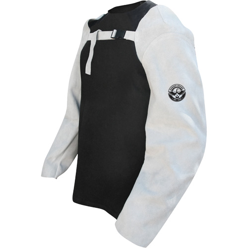 Leather Welding Sleeves, 24" L, Pearl Grey NRZ Safety Inc.