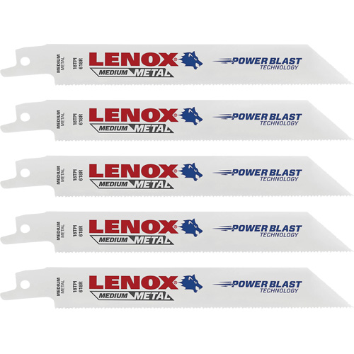 Lames de scie &agrave; m&eacute;taux, Bim&eacute;tal, 18 Dents par pouce, 6" lo x 3/4" la NRZ Safety Inc.