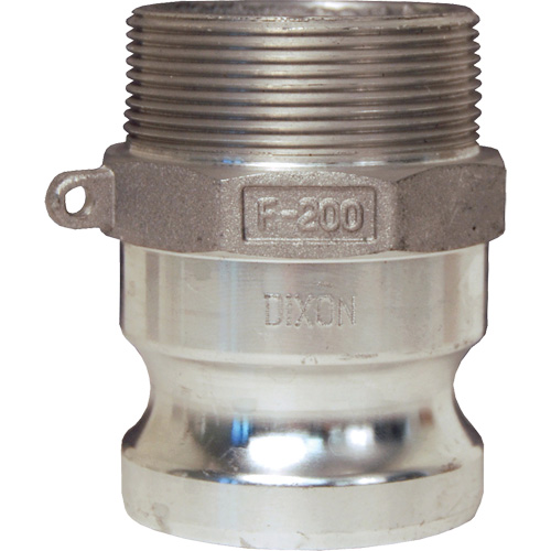 Adaptateur &agrave; came et cannelure Global, Aluminium, Type F, 1", NPT m&acirc;le, 250 PSI NRZ Safety Inc.