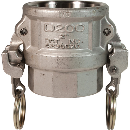 EZ Boss-Lock Cam & Groove Coupler, Stainless Steel, Type D, 1", Female NPT, 250 PSI NRZ Safety Inc.