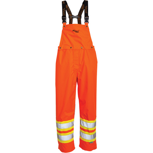 Journeyman&reg; 300D Bib Pants, Polyester, Large, High Visibility Orange NRZ Safety Inc.