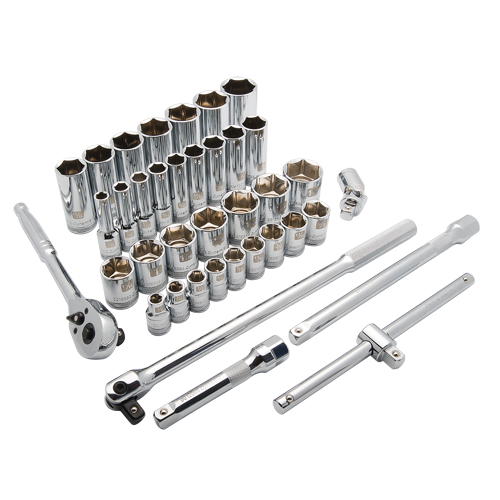 Jeu de douilles SAE, 38 Mcx, Prise de 1/2", Profond NRZ Safety Inc.