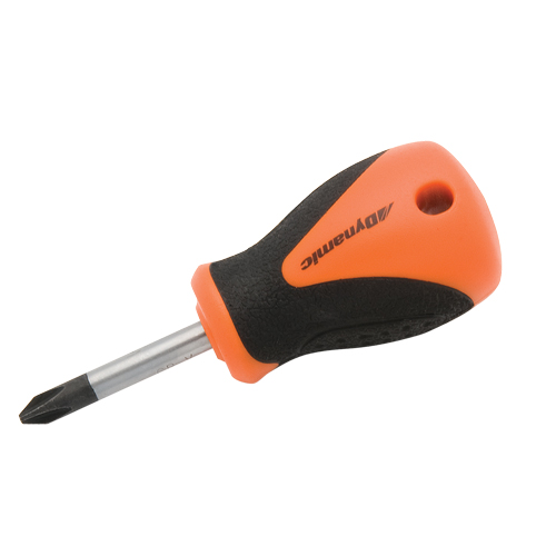 Tournevis court Phillips, #1, 3-4/5" l, Prise Coussin&eacute;e NRZ Safety Inc.