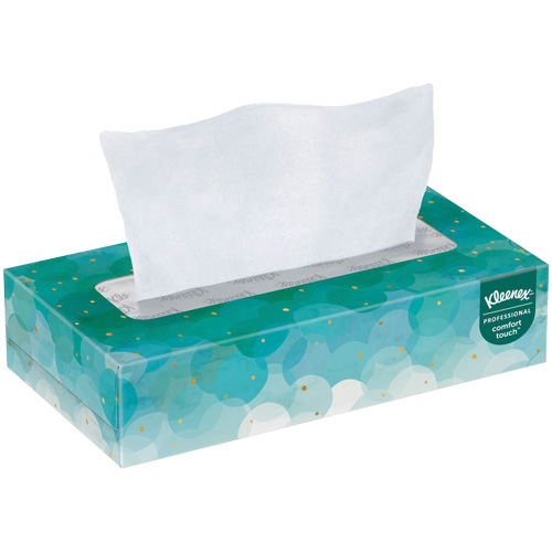 Kleenex&reg; Facial Tissue, 2 Ply, 7.8" L x 8.3" W, 100 Sheets/Box NRZ Safety Inc.