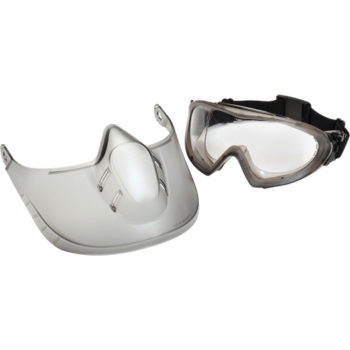 Capstone&reg; Shield Safety Goggles with Removable Faceshield, Clear Lens, Anti-Fog, Direct/Closed Vent NRZ Safety Inc.