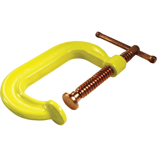 Serre-joint en C &agrave; gorge profonde pour service normal, Capacit&eacute; de 2" (51 mm), Profondeur de gorge de 2-1/8" (54 mm) NRZ Safety Inc.