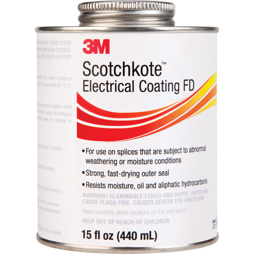 Scotchkote Electrical Coating FD, Clear, 15 oz., Can NRZ Safety Inc.