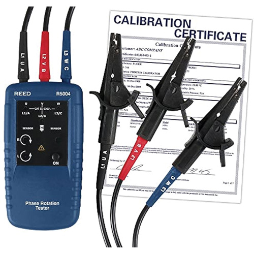 Testeur de phases de rotation du moteur avec certificat ISO NRZ Safety Inc.