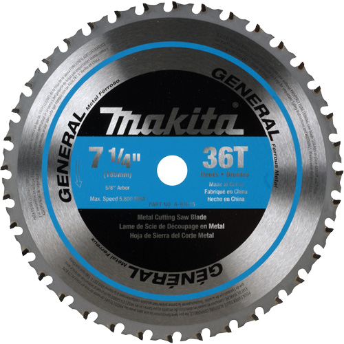 CERMET Tipped Saw Blade, 7-1/4", 36 Teeth, Metal Use NRZ Safety Inc.