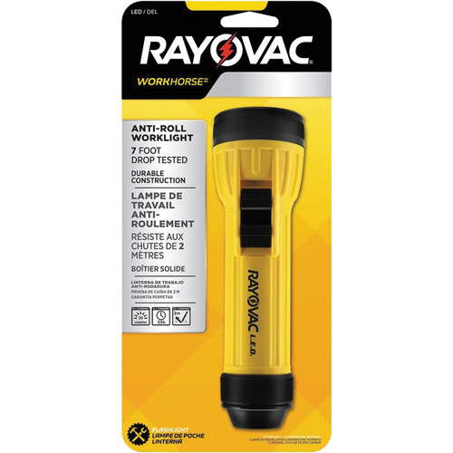 Workhorse Hanging Ring Flashlight, LED, 20 Lumens, D Batteries NRZ Safety Inc.