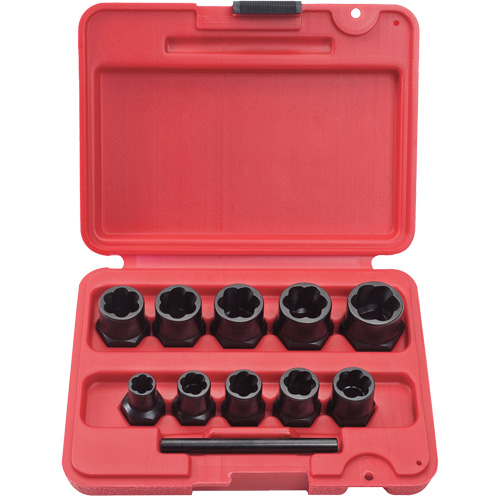 Jeu de douilles d'extraction de boulons PROTO, 10 Mcx, Prise de 1/4" NRZ Safety Inc.