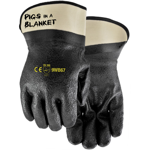 Pigs in a Blanket Coated Gloves, One Size, Nitrile/PVC Coating NRZ Safety Inc.