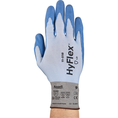 Gants Hy-Flex 11-518, Taille Petit/7, Calibre 18, Rev&ecirc;tement Polyur&eacute;thane, Enveloppe en Dyneema, ASTM ANSI niveau A2/EN 388 niveau B NRZ Safety Inc.