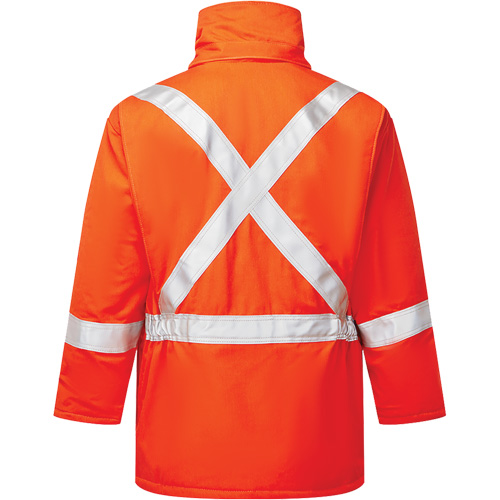 Parka isol&eacute; haute visibilit&eacute; 9 oz UltraSoft, Orange, 2T-Grand (grande taille) NRZ Safety Inc.
