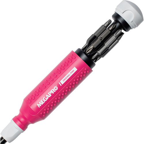 Tournevis multi embouts Original Pink 15-en-1, 8-37/50" lo, Prise Textur&eacute; NRZ Safety Inc.
