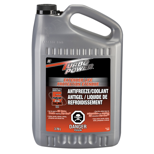 Turbo Power&reg; Extended Life Antifreeze/Coolant Concentrate, 3.78 L, Gallon NRZ Safety Inc.
