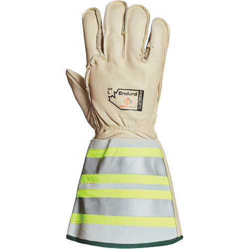Endura&reg; Deluxe Winter Lineman Gloves with 6" Reflective Cuff, Large, Horsehide Palm, Fleece Inner Lining NRZ Safety Inc.