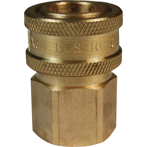 DQC E-Series Straight-Through Interchange Coupler, Brass, 3/4", Female NPTF, 1700 PSI NRZ Safety Inc.