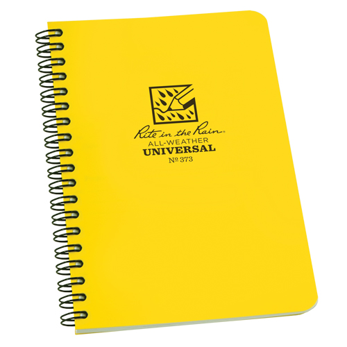 Side-Spiral Notebook, Soft Cover, Yellow, 64 Pages, 4-5/8" W x 7" L NRZ Safety Inc.