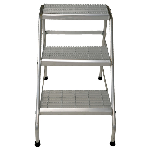 Aluminum Step Stand, 3 Steps, 34-9/16" x 22-13/16" x 30" High NRZ Safety Inc.