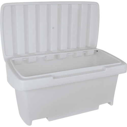 Contenant de rangement robuste pour l'ext&eacute;rieure pour sel et sable, 24" x 48" x 24", 10 pi³, Gris NRZ Safety Inc.