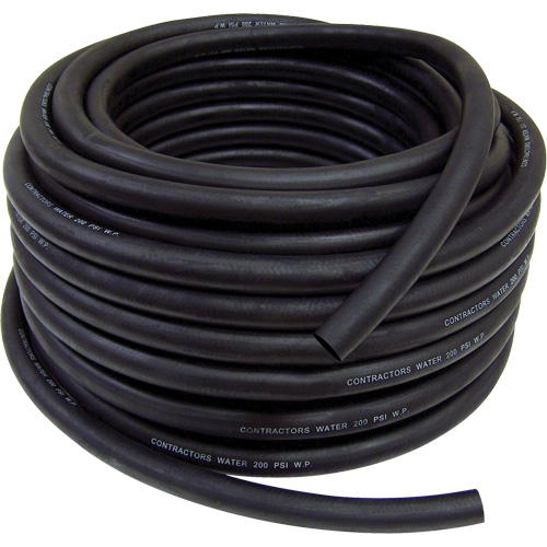 Contractor's Water Discharge Garden Hose, Rubber, 3/4" dia. x 50' NRZ Safety Inc.