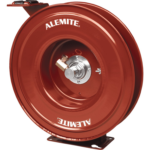 Alemite&reg; Heavy-Duty Hose Reel, Single Hose, 7" W x 19" D x 20-1/4" H NRZ Safety Inc.