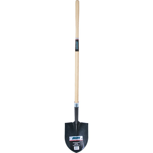 Heavy-Duty Round Point Shovel, Carbon Steel Blade, Hardwood, Straight Handle NRZ Safety Inc.