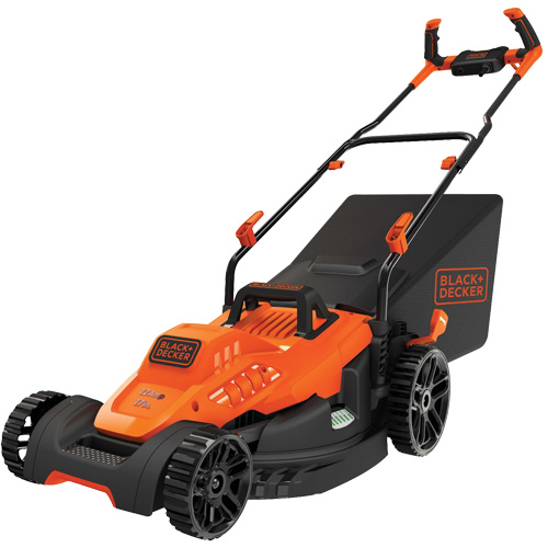 Lawn Mower with Comfort Grip Handle, Push Walk-Behind, Electric, 17" Cutting Width NRZ Safety Inc.