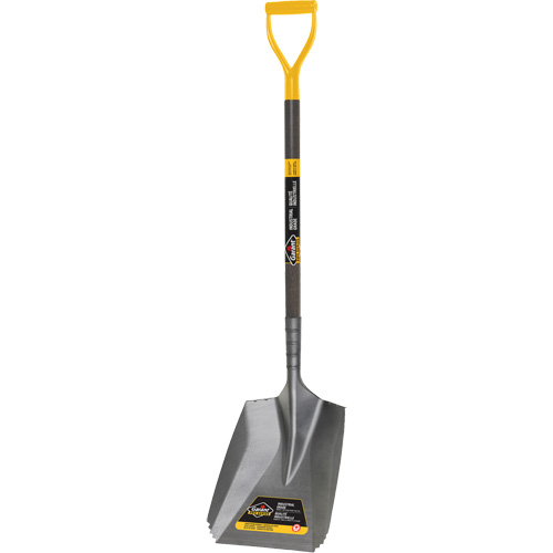 Serrated Snow Shovel, Tempered Steel Blade, 11-7/10" Wide, D-Grip Handle NRZ Safety Inc.