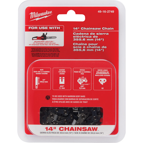 Chaîne de 14" pour scie &agrave; chaîne NRZ Safety Inc.