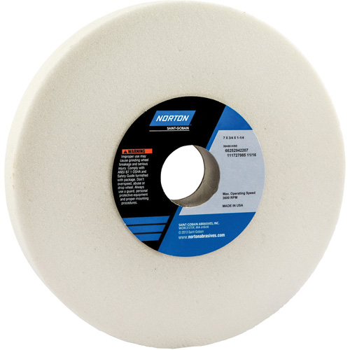 Tool Room Wheel, Type 01, Aluminum Oxide, 7" x 3/4" NRZ Safety Inc.