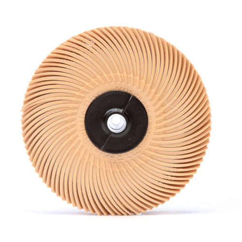 Scotch-Brite Radial Bristle Disc, Aluminum Oxide, 6 Micron Grit, 3" Dia. NRZ Safety Inc.