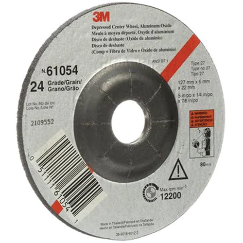 Depressed Centre Grinding Wheel, 5" x 27, Aluminum Oxide NRZ Safety Inc.
