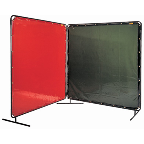Welding Screen and Frame, Yellow, 6' x 6' NRZ Safety Inc.