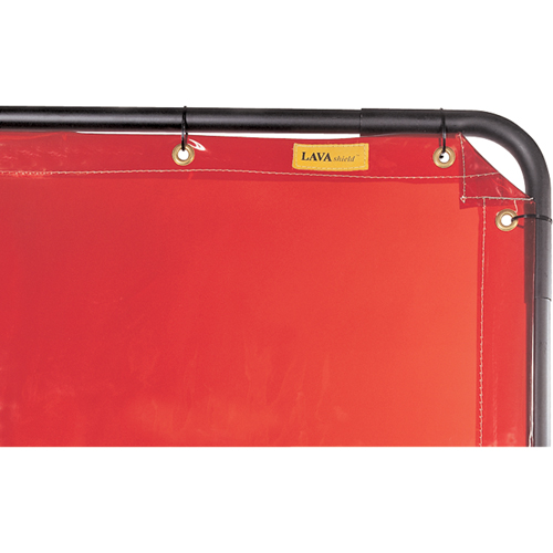 Rideau Lavashield, 68,5" x 68,5", Transparence &eacute;lev&eacute;, Orange NRZ Safety Inc.