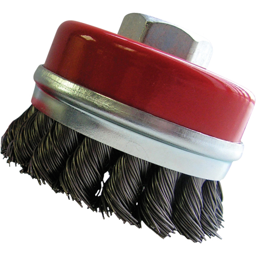 Bridled Cup Brushes, 3" Dia. x 5/8"-11 Arbor NRZ Safety Inc.